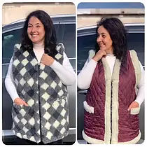 Жіночий жилет-безрукавка