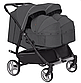 Коляска універсальна 2 в 1 для двійні, CARRELLO Connect CRL-5502/1 Serious Black, чорна, Карелло Коннект, фото 3