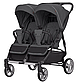 Коляска універсальна 2 в 1 для двійні, CARRELLO Connect CRL-5502/1 Serious Black, чорна, Карелло Коннект, фото 4