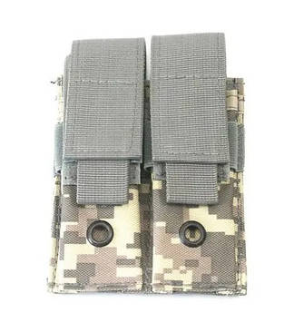 Подвійний подсумок для магазинів Molle Double Mag Pouch 6001 Сірий піксель.PeremogaUA