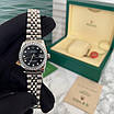 Елегантний жіночий годинник Rolex 28 mm Datejust Diamond Silver-Black, фото 8