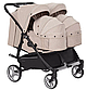 Коляска універсальна 2 в 1 для двійні, CARRELLO Connect CRL-5502/1 Cotton Beige, бежева, Карелло Коннект, фото 3
