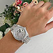 Модний наручний годинник Rolex 36 mm Day — Date Silver Diamond, фото 5