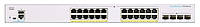 Cisco Коммутатор CBS250 Smart 24-port GE, PoE, 4x10G SFP (CBS250-24P-4X-EU)