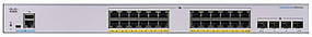 Cisco Комутатор CBS250 Smart 24-port GE, PoE, 4x1G SFP (CBS250-24P-4G-EU)