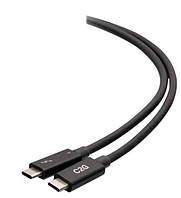 C2G Кабель USB-C Thunderbolt 4 0.5м 40Гбс Черний (C2G28885)