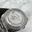 Годинник наручний для дівчат Rolex 36 mm Day — Date Silver Diamond, фото 6