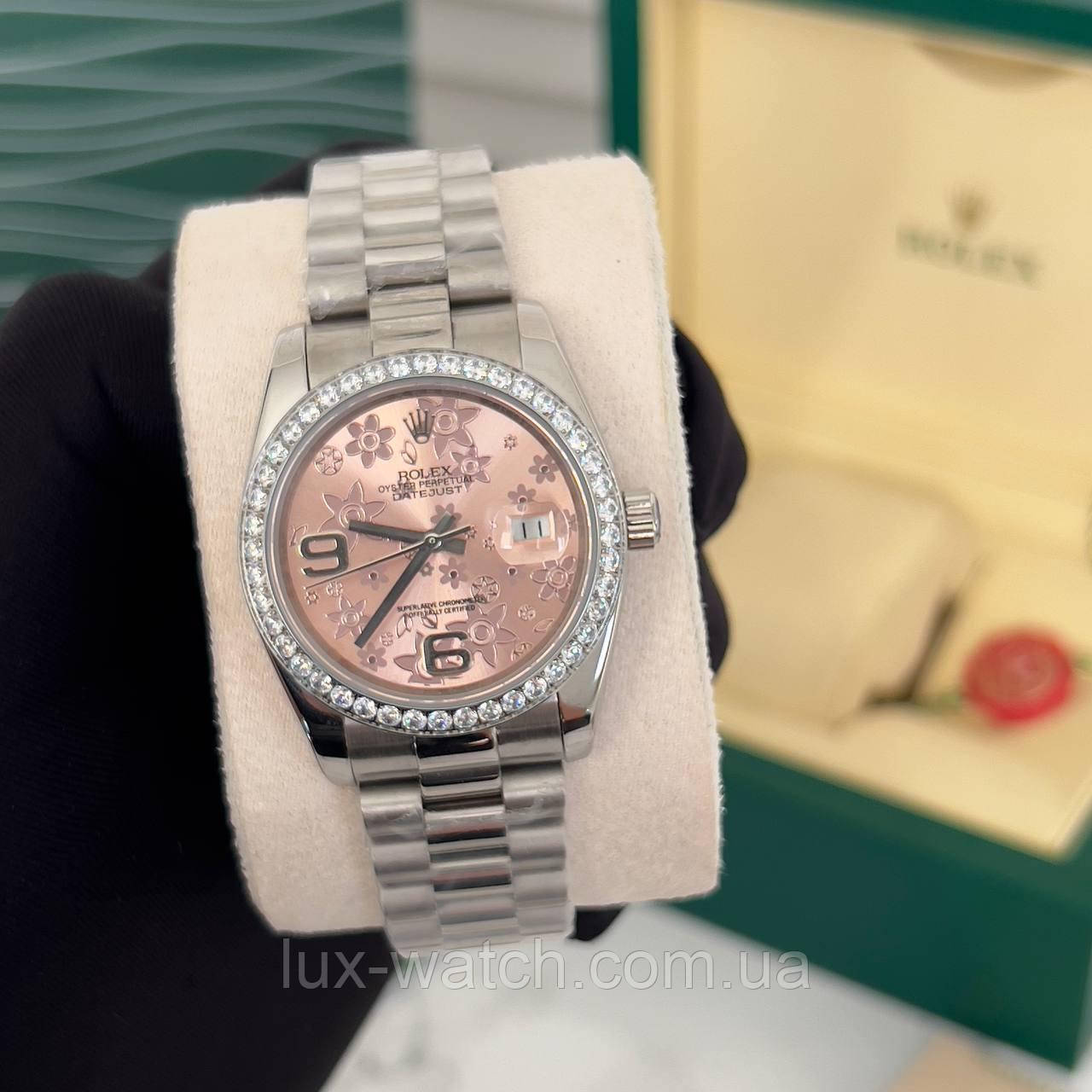 Годинник наручний брендовий R/o/l/e/x/ Datejust Diamond Floral