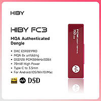 Усилитель звука HiBy FC3 HiFi ЦАП звуковая карта MQA 8X декодер DSD128 ES9281 PRO для наушников 3.5 mm Red