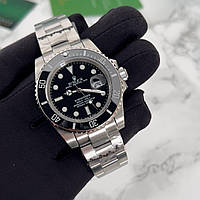 Мужские наручные часы Rolex Submariner Silver-Black