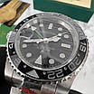 Стильний годинник для чоловіків Rolex GMT-Master II Silver-Black, фото 5