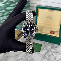 Наручные мужские часы Rolex GMT-Master II Silver-Black/Blue