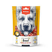 Лакомство для собак Wanpy Beef Marbled Bites мраморная говядина кусочки 100г