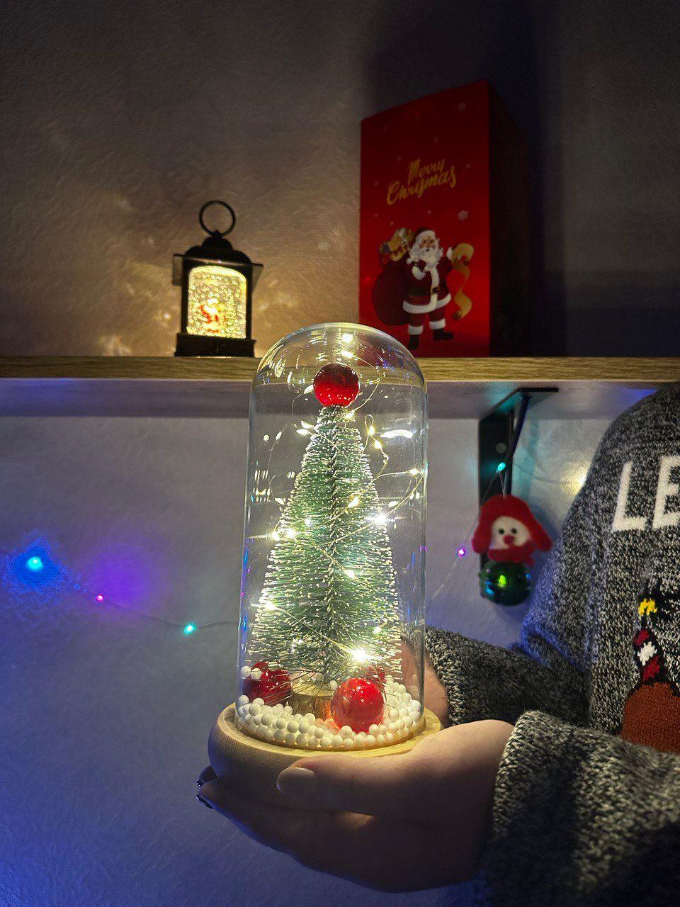 Дитячі настільні світильники різдвяні та нічники новорічний ліхтар лампа свічка
