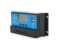 Контроллер заряда ШИМ (PWM) Voltronic YJSS-40A 12/24В с дисплеем и USB, работает только с АКБ AGM и GEL