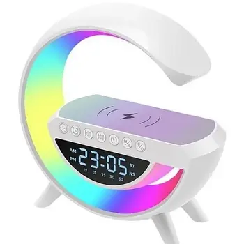 Настільна смарт лампа-нічник G-Smart RGB 15W Light Sound Machine White Лучшая цена