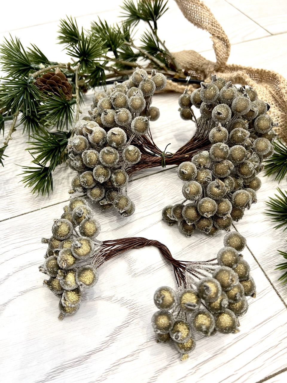 Ягоди в Цукорі двосторонні ( золото 40 штук), фото 1