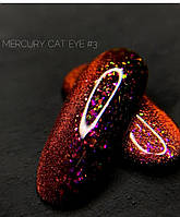 Гель лак кошачий глаз Crooz Mercury cat eye 3 объем 8 мл цвет красный с хлопьями юкки