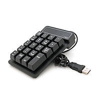 SM Цифровая клавиатура USB для ноутбука, длина кабеля 150см, (135х85х33 мм) Black, 19к, Box