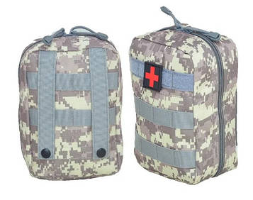 Сумка під аптечку медична тактична Сірий піксель А883.PeremogaUA