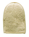 Мочалка лазнева масажна з луфи та бавовни у формі рукавиці 23,5х16,5 см. TITANIA art.7205, фото 2