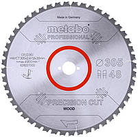 Metabo Диск пиляльний PRECISION CUT WOOD — PROFESSIONAL, 305х2.4х30 мм, 1.8 мм, 48 зубців (628227000)