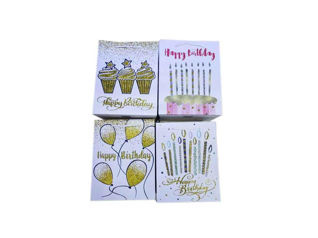 Пакет подарунковий L Happy Birthday 44*31*12см R91174-L ТМ STENSON, фото 1