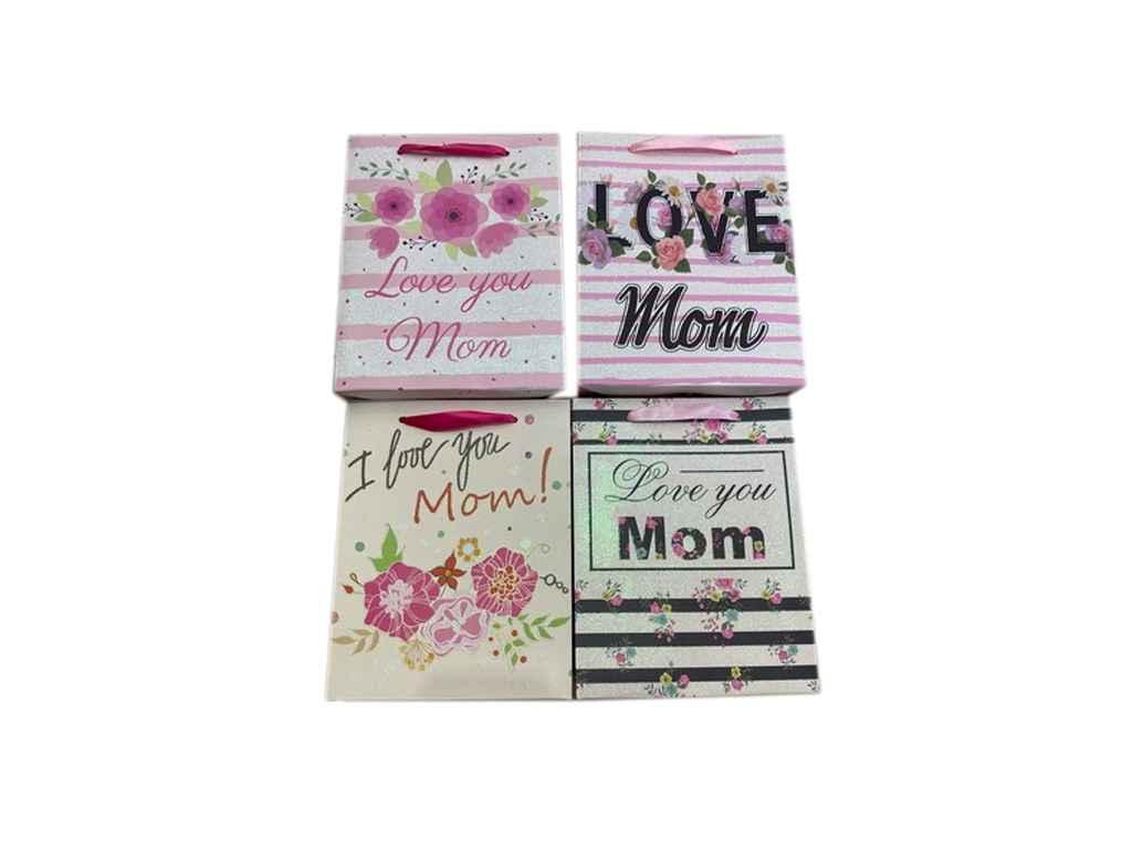 Пакет подарунковий L Love Mom 30*40*12см R91196-L ТМ STENSON, фото 1