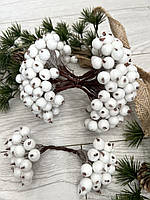 Штучна біла ягода в цукрі ( упаковка 400 штук), фото 2