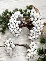 Штучна біла ягода в цукрі ( упаковка 400 штук), фото 3