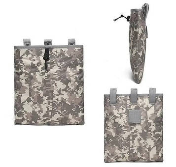 Тактична Сумка скидання, Підсумок під скидання магазинів Сірий піксель molle Drop Pouch B213.PeremogaUA