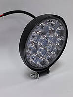 Фара LED Круглая 42W 6000K (14 диодов) (8.5см х 8.5см х 1.5см) Mini