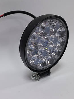 Фара LED Кругла 42W 6000K (14 діодів) (8.5см х 8.5см х 1.5см) Mini