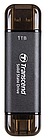 SSD накопичувач Transcend ESD310C 1TB, USB Type C/A Gray