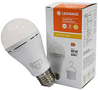 LEDVANCE Лампа светодиодная аккумуляторная A60 8W 806Lm 2700К E27 (4099854102417)