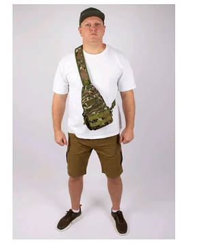 Тактична сумка на 5 л (25х17х10 см) Темний піксель A144.PeremogaUA