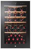 Haier Холодильник для вина, 82x49.7х58, мороз.отд.-118л, зон - 1, бут-49, ST, дисплей, черный (HWS49GAE)