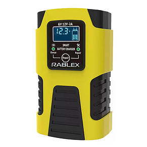 Автоматичний зарядний пристрій для акумуляторів RABLEX RB-600, (6V-12V, 2AH, 30W), фото 1