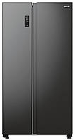 Gorenje Холодильник SBS 179х67х92см, 2 дв., 356(191)л, А , NF , Инв. , Зона св-ти, Внешн.диспл, черный