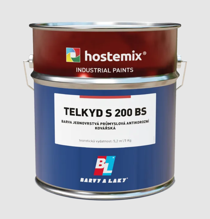 Фарба структурна TELKYD S200 BS алкідна антикорозійна матова, графіт (4.8 кг), Teluria
