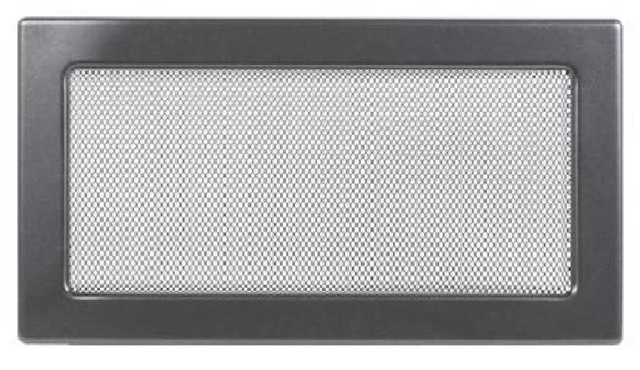 Камінна решітка чорна 17х30 без жалюзі