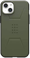 UAG Чехол для Apple iPhone 15 Plus Civilian Magsafe, Olive Drab (114306117272)