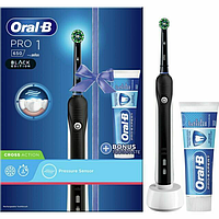 Электрическая аккумуляторная зубная щетка Oral-B Pro 650 3D White - черная