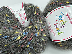 Пряжа Baby Tweed Avanti Yarn-09 темно-сірий
