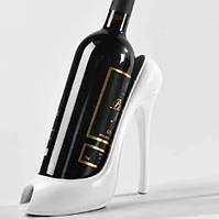 Креативная подставка держатель для вина в виде туфли на высоком каблуке RESTEQ, белый