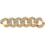 Шикарний срібний браслет Жіночий браслет з камінням Браслет на руку Святковий браслет з камінчиками, фото 2