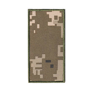 Вишитий погон солдата ЗСУ піксель на липучці., фото 1