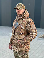 Зимова парка гортекс мультикам, Військова мембранна куртка gore-tex, Армейська тактична парка мультикам