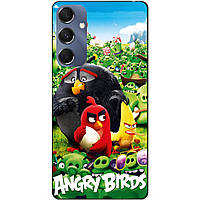 Силиконовый чехол бампер для Samsung M34 5G с рисунком Angry birds Энгри бердс