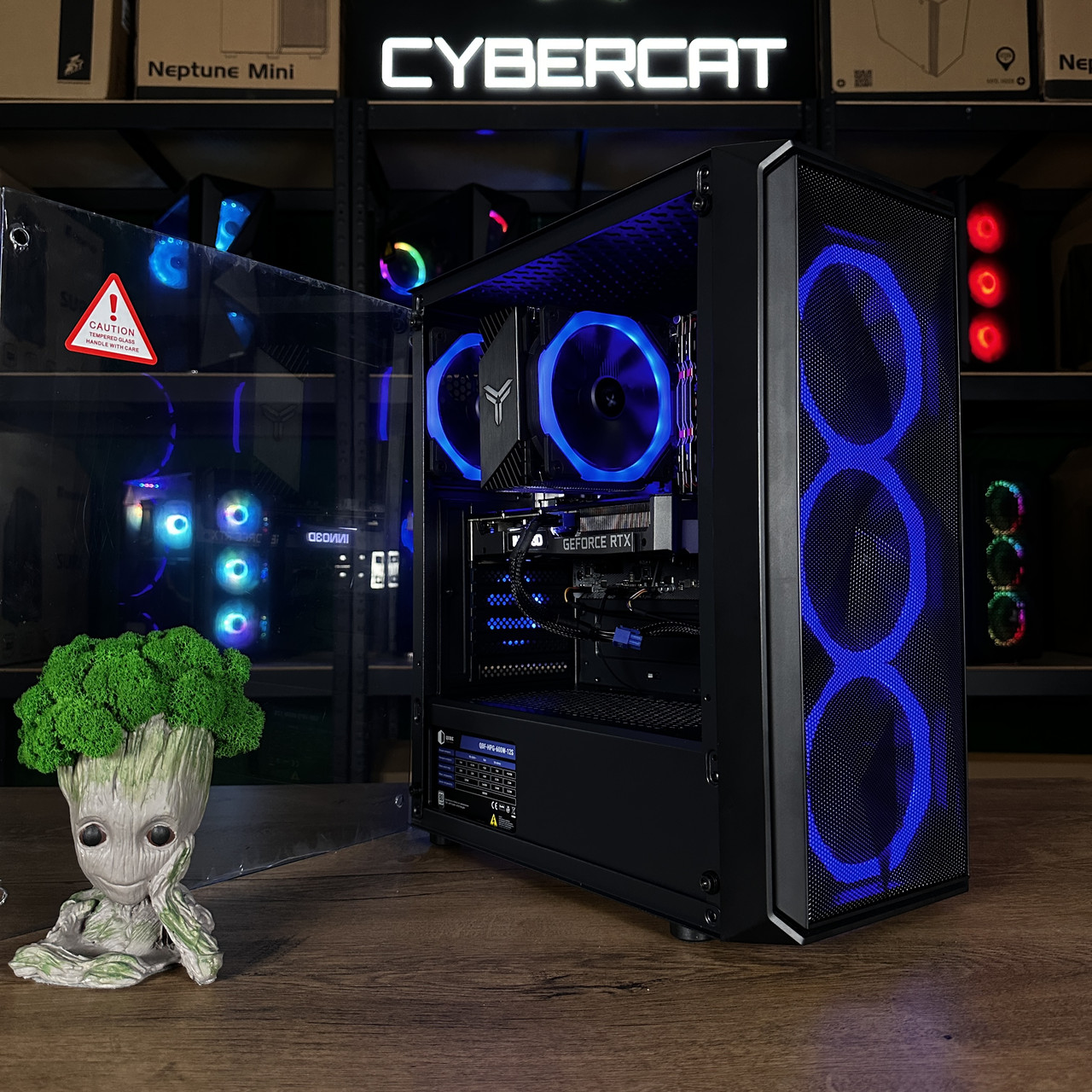 Цифровий Цунамі! Core i5-12400F | RTX 2060 SUPER | Магазин Гарантія 1 Рік! Ігровий Компютер ПК від CyberCat